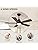 42 Inch Ceiling Fan with Light, Black Ceiling Fans with Lights and Remote/APP, 3CCT, Noiseless DC Motor, Waterproof Plug in Ceiling Fan for Bedroom, Living Room, Patio, Indoor/Outdoor Use