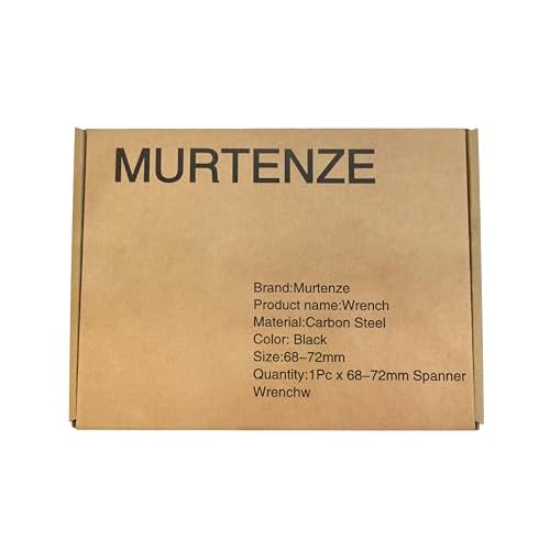 Murtenze C Hook Spanner Wrench for 68-72mm Round Nut, Universal Coilover Spanner Black Adjustment Hook Wrench Tool Carbon Steel
