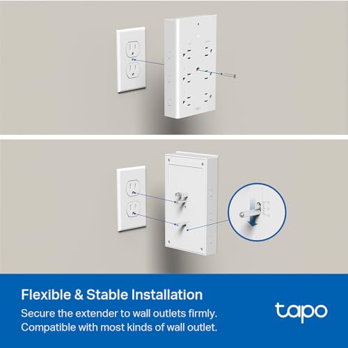 Tapo P306 Smart Wi-Fi Outlet Extender with HomeKit Compatibility, 3 Smart Outlets & USB Ports