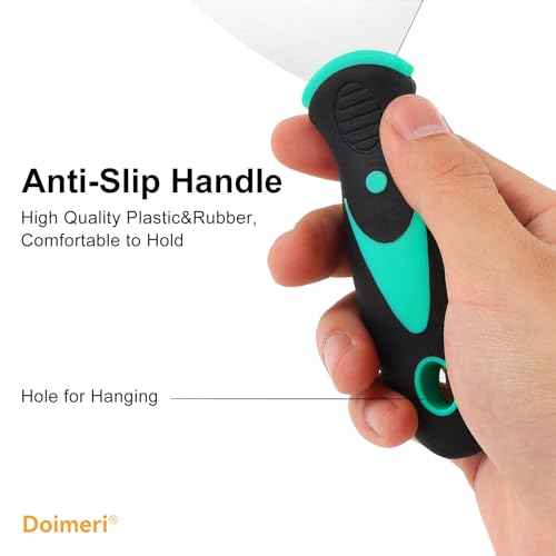 6 Pack Putty Knife, 1¡± 1.5¡± 2¡± 3¡± 4¡± 5¡± Spackle Knives, Premium Stainless Steel Paint Scraper, Perfect Tools for Repairing Drywall, Removing Wallpaper, Applying Mud or Plaster