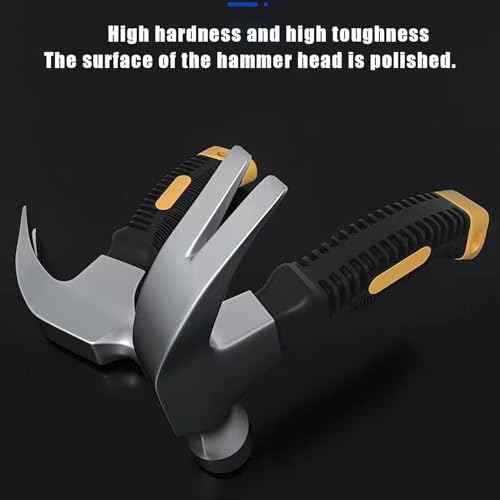 Small Claw Hammer, Kid Hammer,Mini Steel Head Small hammer Wood Hammer Solid wood handle claw hammer for House & DIY (black)