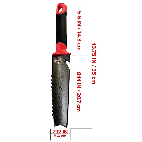 Radius Garden 17211 Root Slayer Soil Knife with Holster, Original Red