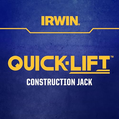 IRWIN Quick-Lift Construction Jack, Hand Lifting Jack Tool, Multifunctional, Lift up to 10" and Lift Capacity 330 lbs (IRHT83100)