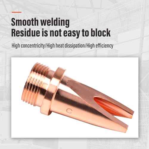Laser Welding Nozzle 5 Pcs Laser Welder Nozzle Tip Kit Copper Nozzles M16 H35 Cutting Nozzles for Portable Laser Welding Gun Laser Welder Head Laser Welding Machine Wire Feeding