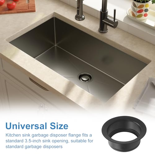Black InSinkErator Garbage Disposal Sink Flange - Durable Metal Mount