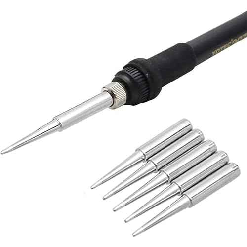 10pcs 900M-T Soldering Iron Tips Replacement Kit for for Hakko, Radio Shack, TENMA, ATTEN, Quick, Aoyue, Yihua Solder Station (900M-T-LB)