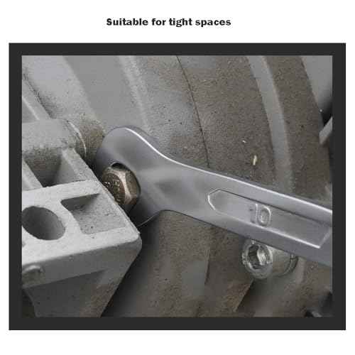 Super Thin Wrench, 8mm x 10mm 45¡Æ Angle Head Double Open-End wrench for Repair (Thickness:3mm)