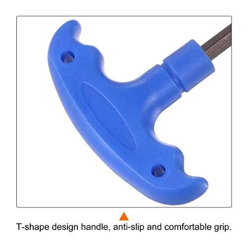 HARFINGTON H6 T-Handle Hex Key Wrench 6mm S2 Steel T-Key Inner Hexagon Spanner Repair Tool