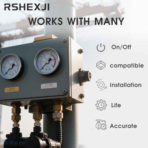 Air Compressor Pressure Switch FB10-4H, 4 Port 1/4" NPT, 95-120 PSI Pressure Control Switch for Air Compressor Parts Replacement, Central Pneumatic, Husky, Campbell Hausfeld Compatible