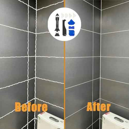 10 PCS Silicone Caulking Tools (Stainless Steel head) 5 in 1 Sealant Finishing Tool Grout Remove Scraper,Caulk Remover Glass Glue Angle Scraper for Bathroom Kitchen Floor,Window,Joint