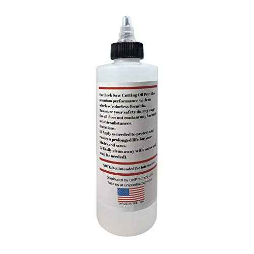 Rock Saw Cutting Oil - 8 oz - Odorless & Clear Lapidary Saw Coolant with Anti-Rust and Anti-Corrosion Inhibitors