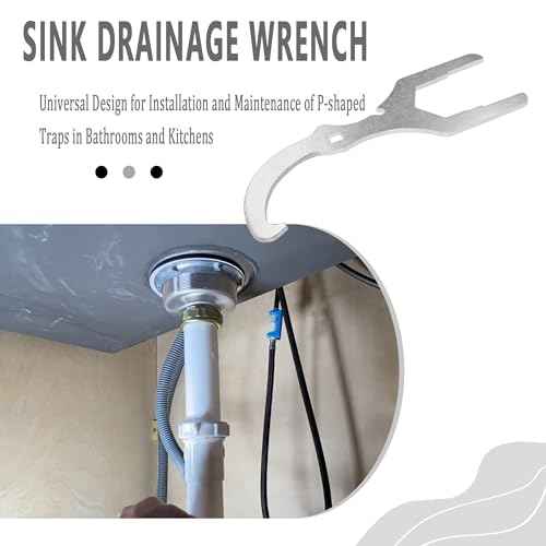 Sink Drain Wrench with Removal Tool 3845