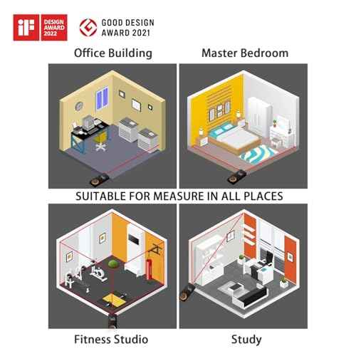 HOTO Laser Measuring Tool, Pocket-Size 98Ft Digital Laser Tape Measure ¡¾2mm Accuracy, USB-C Rechargeable, OLED Display, Ft/M/in Unit Conversion, Real-time Data Sync, Cool Gadgets for Men & Home Use