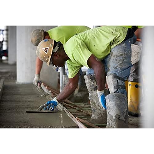 SHOWA Atlas 300 Natural Latex Palm Coated General Purpose Work Glove with Poly/Cotton Liner, 10-Gauge, Blue, Large (1 Pair)