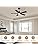 42 Inch Ceiling Fan with Light, Black Ceiling Fans with Lights and Remote/APP, 3CCT, Noiseless DC Motor, Waterproof Plug in Ceiling Fan for Bedroom, Living Room, Patio, Indoor/Outdoor Use