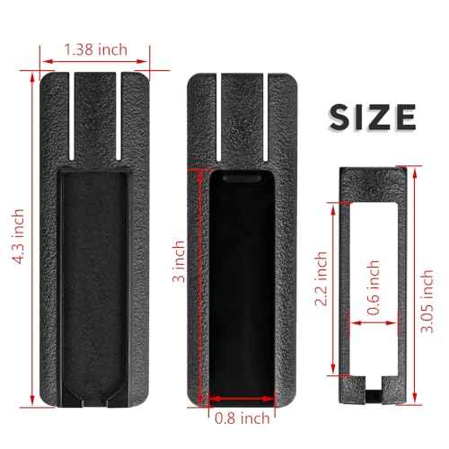 ACTIONUNION Pressure Switch Mount for PEQ 15 and Tactical Flashlight fits 20mm Picatinny Rail (Black, 1 Pack)