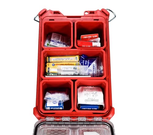Milwaukee 48-73-8435C PACKOUT First Aid Kit, 79 Items, Waterproof Case