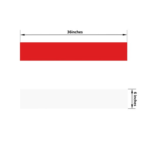 GALOFAY 2 Pack Silicone Door Kick Plate 36 inches, Self Adhesive Flexible Rubber Tape Stick On Scratches Protector Plates, Suitable for 32"-36" Doors,6"x 36" White