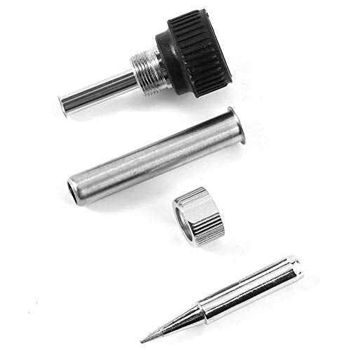 900M-T Series Copper Base Solder Iron Tips Set Electroplating Iron and Replaceable Low Temperature Soldering Shape I B K 1.2D 1.6D 2.4D 3.2D 2C 3C 4C[10 pcs Tips +1 Retaining