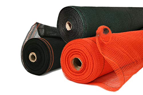 Safety Netting 4'x150' Orange Fire Retardant Mesh Debris Fence, 1/4" Holes
