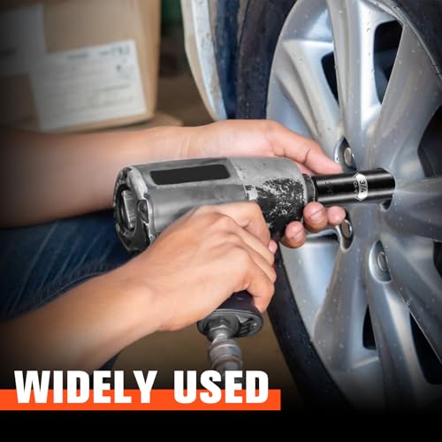 1/2 Inch Drive 6-Point Deep Socket, 3/4 Inch Deep Impact Socket, CR-V Steel