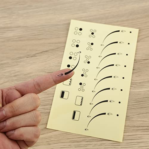 MANWU 2 Sets Black Print on Clear Stove Burner Indicator Stickers for Silver/White Cooktops – Replacements