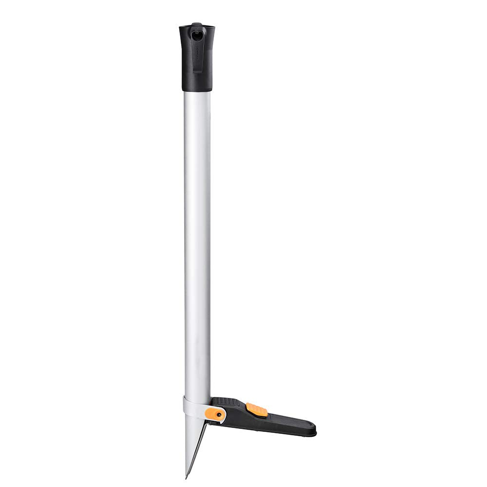 Fiskars Xact Standing Bulb Planter, 41.3 Inch, Silver