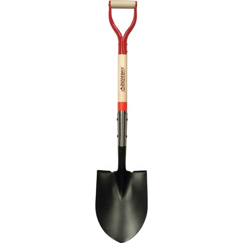 True Temper Round Point Shovel With Open-Back, Dual Rivet And D-Grip