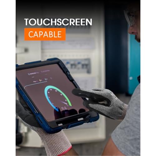 A7 Cut Resistant Work Gloves, 3 Pairs Nitrile Coated Cutting Glove for Woodworking,Construction,Fishing,Metalwork