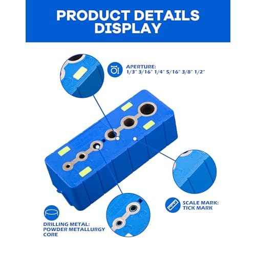 Drill Block Guide for Straight Holes - Precision Drilling Tool for Woodworkers, DIY Enthusiasts & Professional Craftsmen