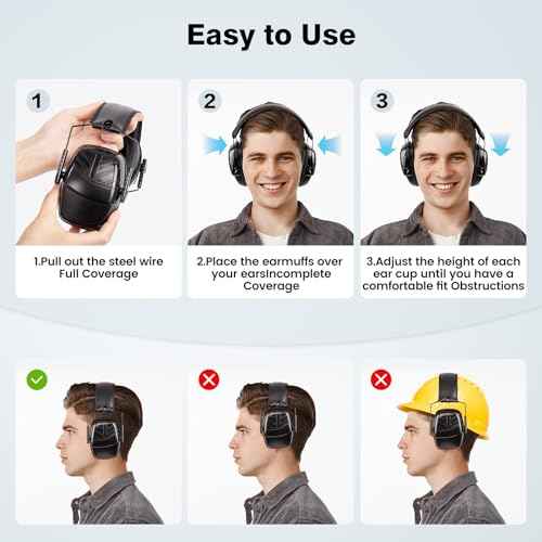 Link Dream Ear Protection Ear Muffs Noise Reduction SNR 35dB Hearing Protection Kids Adult Shooting Gun Range Mowing