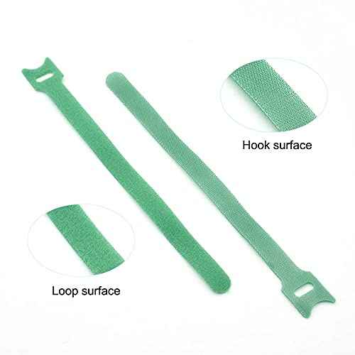 Garden Hook£¦Loop Plant Cable Ties, Multi-functional Ties, Adjustable Garden Nylon Ties for Supporting Plant and Vines(50 Pcs, 8 Inch, Green)