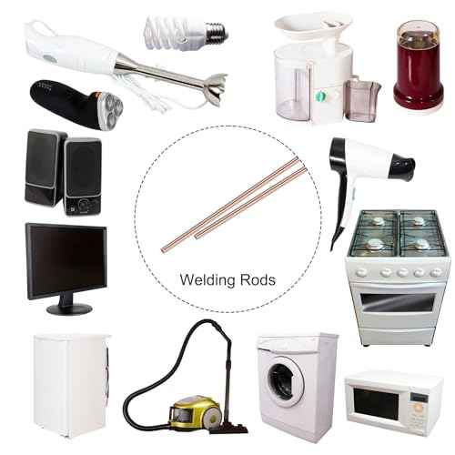 MECCANIXITY 12 Pcs Phosphor Copper Solder, Low Temp Welding Stick 3/64"x10" for Hvac Refrigerator Repair