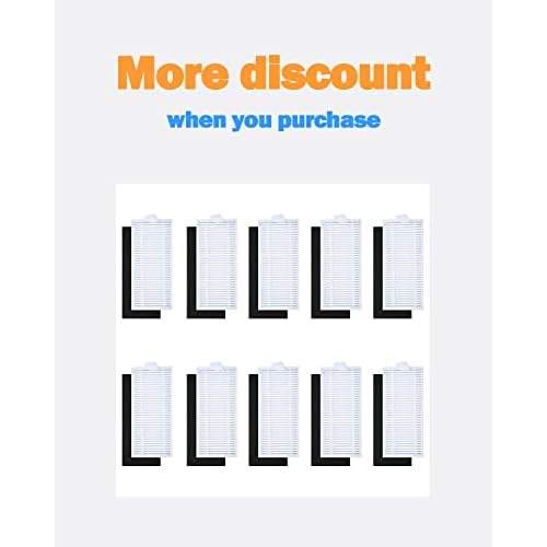 BBT BAMBOOST Prefilter Replacement, Replacement Primary Filter for Eufy 11S, Eufy RoboVac 25C, RoboVac 30, RoboVac 30C, RoboVac 35C, RoboVac 15C, RoboVac 15T, 12, 11S Plus, R450, R500, Pack of 2