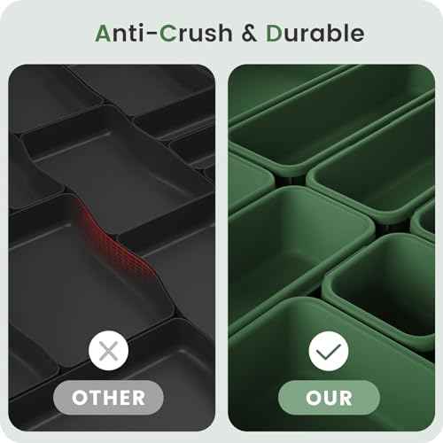 A-LuGei ¡¼?????????? & 5 Size¡½ Tool Box Organizer Tray Divider Set,¡¼Army Green¡½ Desk Drawer Organizer,Garage Organization and Storage Toolbox Accessories Rolling Tool Chest Cart WorkBench Small Part