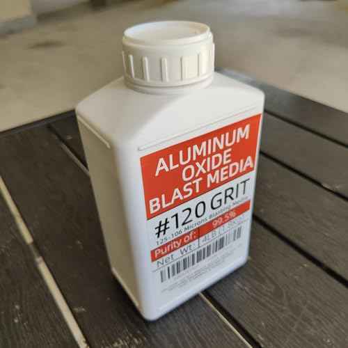 #120 Grit Aluminum Oxide Sandblasting Medium (4 Lbs/1.8 Kg) Fine Sandblasting Medium - Application: Used As Abrasive And Medium For Sandblasting Cabinets And Sandblasting Machines. (Purity 99.5%)