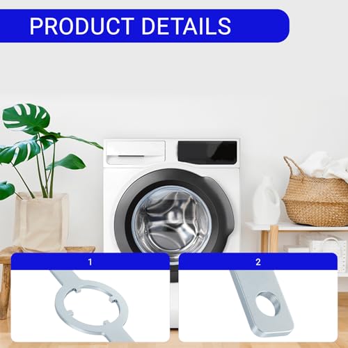 Ziyuan 21366 Spanner Wrench for Kenmore/Whirlpool Washer HD Tub Nut - TB123A Compatible Washer Adjustable Wrench for Washer Repair and Replacement, Interchangeable Drive Hub Kits (1 Pack)