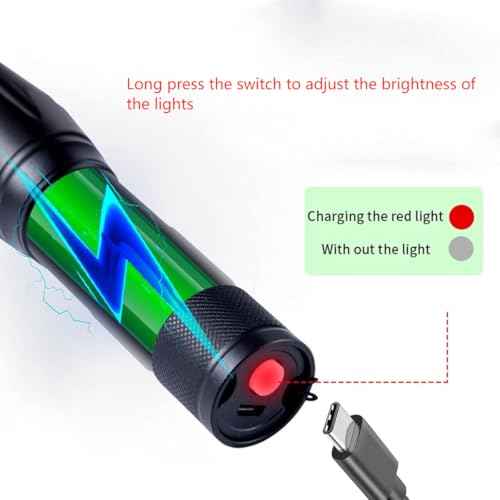 Red Flashlight Rechargeable£¬Green Light Flashlight£¬Blue Light flashlights£¬Blood Lights for Observation, 4 in 1 White Lights and Red lamp and Blue Lamp and Green Lamps £¬4 Modes.