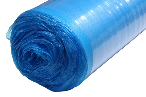AMERIQUE 800SQFT 4TH Generation Blue 2MM Thick Flooring Underlayment Padding 3-in-1 Heavy Duty Foam with Tape & Vapor Barrier