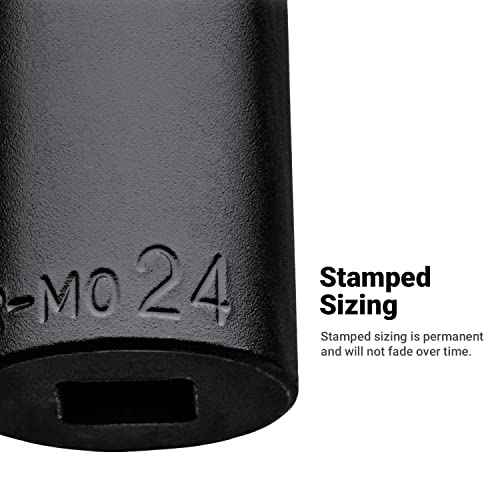 Capri Tools Deep Impact Socket, 1/2-Inch Drive, 6-Point, Metric (19 mm)