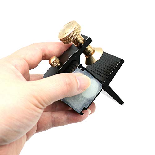 VIGAN 1:7 Dovetail Saw Guide Rail - Aluminum & Brass, Right Angle Gauge