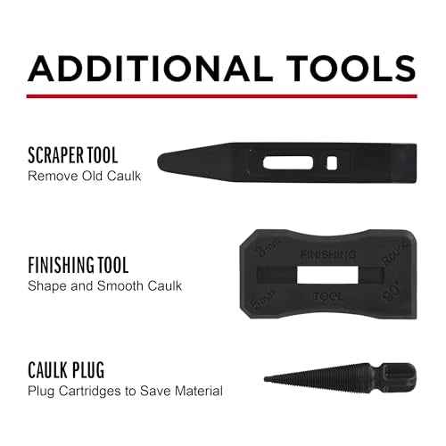 Newborn Octogun 930-GTD Drip-Free Caulking Gun - Gator Trigger Grip | Fits 1/10 Gallon Cartridge |10:1 Thrust Ratio | Smooth Hex Rod Cradle with Built-in Smoother Tool | Scraper & Plug Included