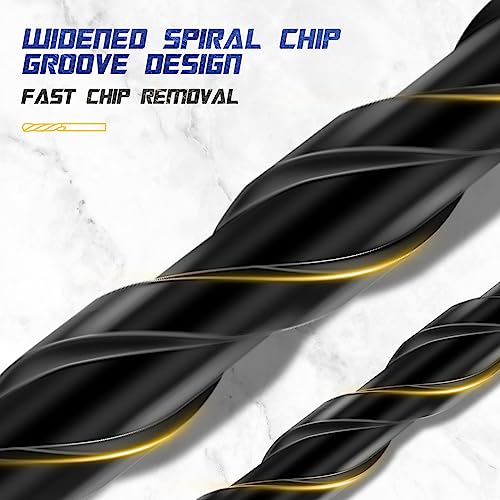 12-PCS Concrete & Masonry Drill Bit Set, Cement Drill Bits for Concrete Brick Wall, Tile Glass Ceramic, Masonry Drill Bit 1/8 to 1/2 inch Industrial Strength Carbide Cross Drill Bit Tip