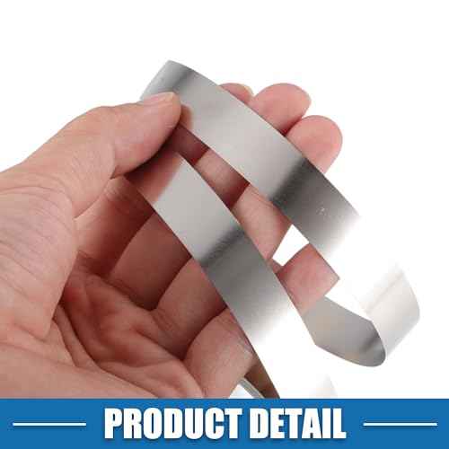Car Nickel Strip 99.6% Nickel 0.12x15mm 32.8ft Nickle Tabs for 18650 Soldering Tab for High Capacity Lithium Li-Po Battery NiMh NiCd Battery Pack and Spot Welding Silver Tone