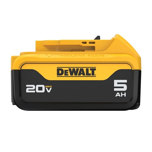 DEWALT 20V MAX Lithium-Ion Battery 5.0Ah, Compatible with 20V MAX Tools, DC B205, 1 Count