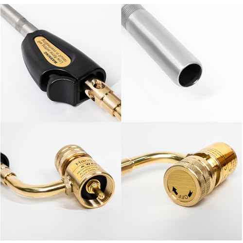Turbo Torch Tips, Self Lighting, Gas Self Electronic Ignition Turbo Torch Regulator Brazing Soldering Welding Plumbing Gun