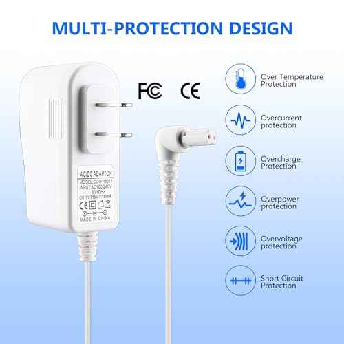 15V Vacuum Charger Compatible with Black and Decker 90627870 S003AQU1500015 90629039 Vacuum Cleaner Power Cord for Black + Decker HHVI315JO42 HFVB315J22 HHVI320JR02 Cordless Hand Vacuum Charger