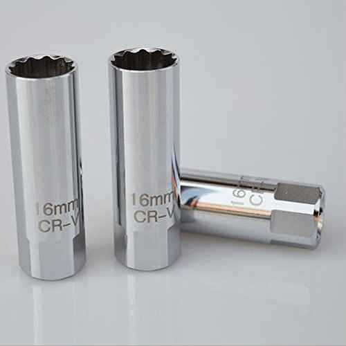 OSOF 14mm & 16mm Spark Plug Socket Thin Wall 12-Point Removal Tool 3/8 inch Square Drive Set