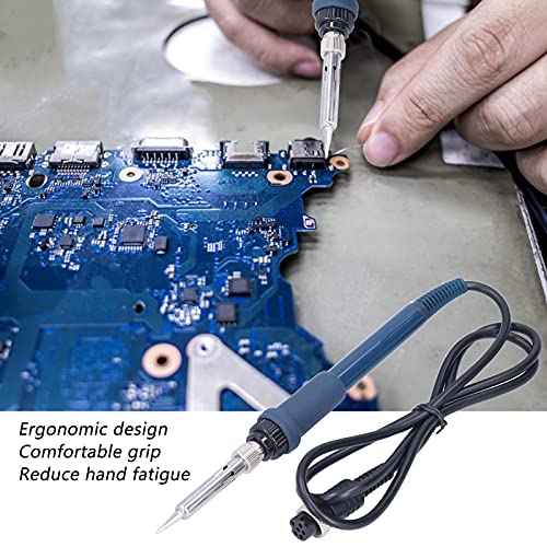Replacement Solder Handle with 6 Pin Plug, DC 26V 60W Universal Soldering Station Iron Pencil Suitable for 936B, 907B