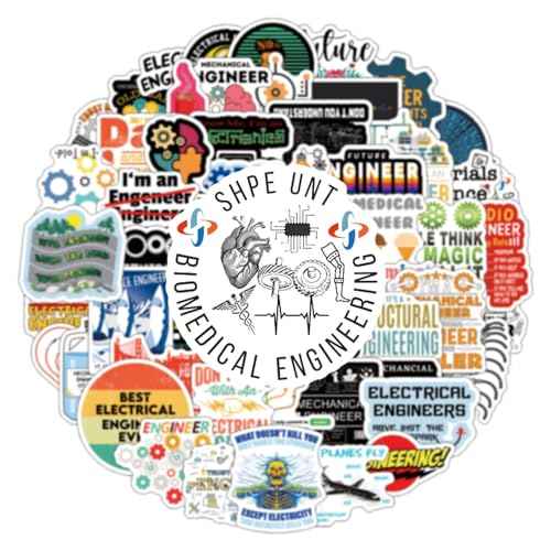 124pcs Engineering Hard Hat Stickers for Tool Box, Helmet - Funny, Prank Meme Vinyl and Waterproof Decals for Mechanics, Electricians, Union, Oilfield, Military, Construction, Weld